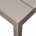 Set tavolo Rio 140 Extensible Tortora con 6 sedie Net Tortora Nardi dettaglio