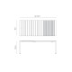 Set tavolo Tevere 147 Extensible con 6 Tiberina Bistrot Nardi dimensioni