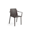 Set tavolo Tevere 147 Extensible con 6 Tiberina Armachair Nardi terra