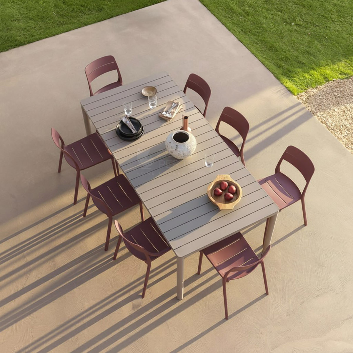 Set tavolo Tevere 147 Extensible con 8 Cassia Bistrot