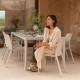 Set tavolo Tevere 147 Extensible con 8 Tiberina Armachair Nardi ambientazione