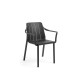 Set tavolo Tevere 147 Extensible con 8 Tiberina Armachair Nardi terra