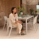 Set tavolo Tevere 210 Extensible con 10 Tiberina Armchair Nardi ambientazione