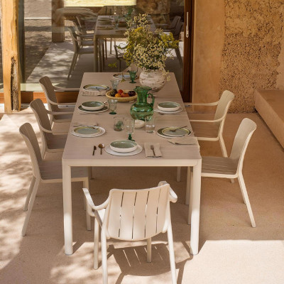 Set tavolo Tevere 210 Extensible con 6 Tiberina Bistrot