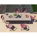Set tavolo Tevere 210 Extensible con 8 Cassia Armachair ambientazione