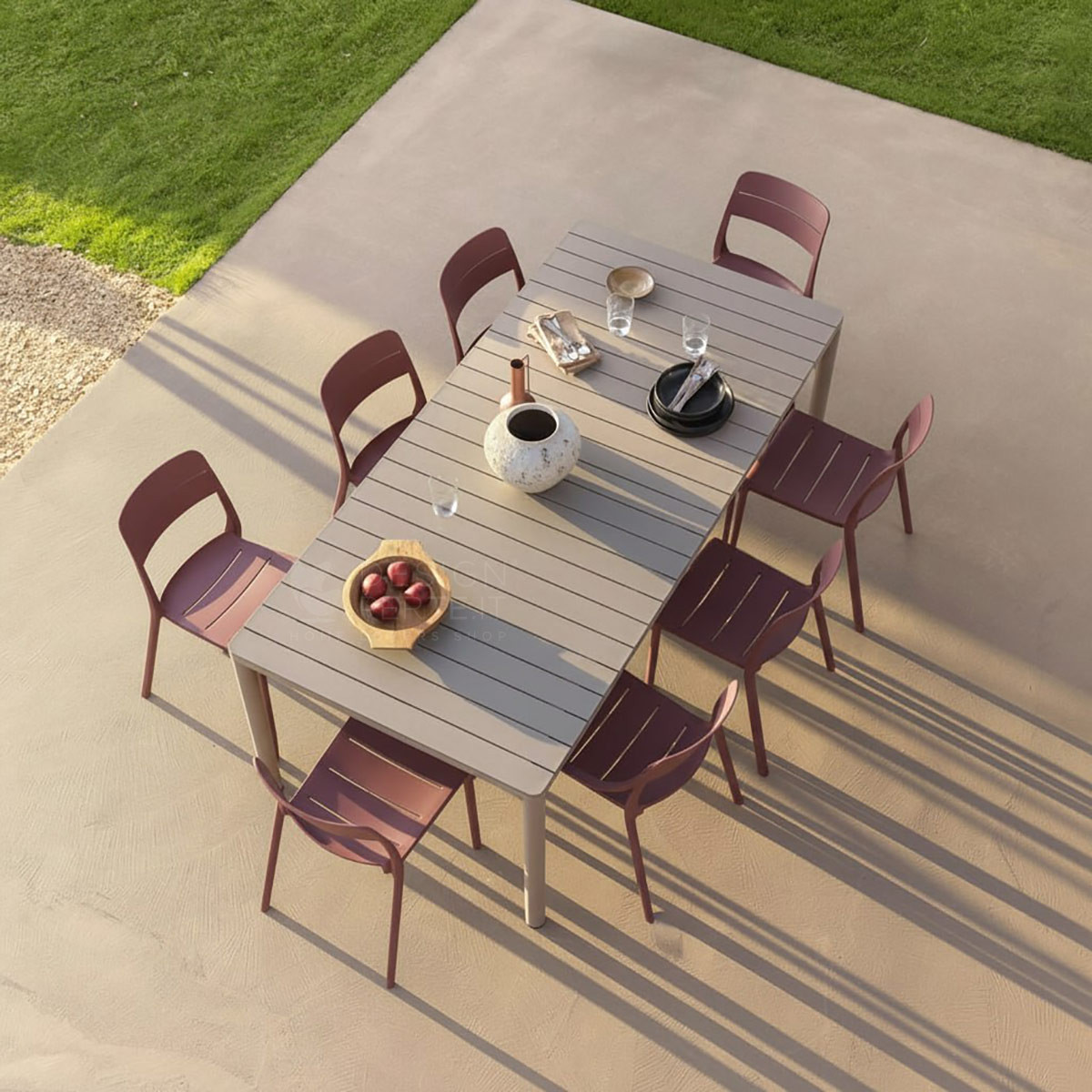 Set tavolo Tevere 210 Extensible con 8 Cassia Bistrot