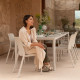 Set tavolo Tevere 210 Extensible con 8 Tiberina Armchair Nardi ambientazione