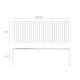 Set tavolo Tevere 210 Extensible con 8 Tiberina Bistrot Nardi dimensioni
