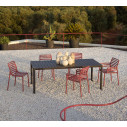 Set tavolo Tevere 210 Extensible con 6 Doga Bistrot Nardi ambientazione