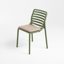Set tavolo Tevere 210 Extensible con 6 Doga Bistrot Nardi cuscino lino