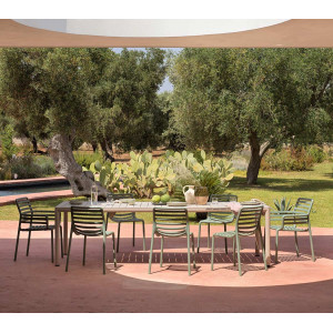 Set tavolo Tevere 210 Extensible con 8 Doga Bistrot
