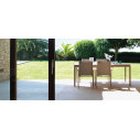 Set Tavolo Timber 156 con Poltroncine Timber ambientazione