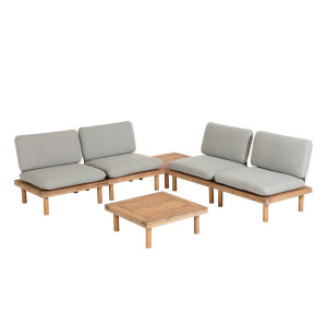Set Viridis di 4 poltrone e due tavoli