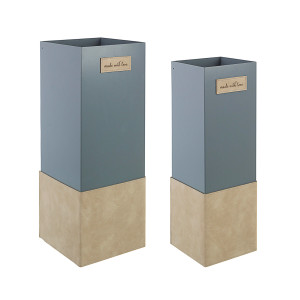 Set2 Portaombrello Urban Chic rettangolare grigio-beige