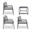 Set4 Salotto Lorillard New antracite Bizzotto vista