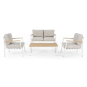 Set4 Salotto Belmar bianco Bizzotto vista