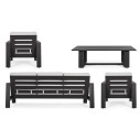 Set4 Salotto c-c Baltic antracite yk13 Bizzotto vista