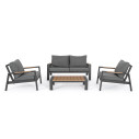 Set4 Salotto Einar antracite Bizzotto vista