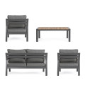 Set4 Salotto Ernst antracite Bizzotto vista