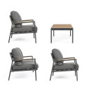 Set4 Salotto Ernst antracite Bizzotto vista
