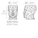 Adan Sgabello 50x68x70 Vondom dimensioni