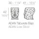 Adan Sgabello 50x68x70 Vondom dimensioni