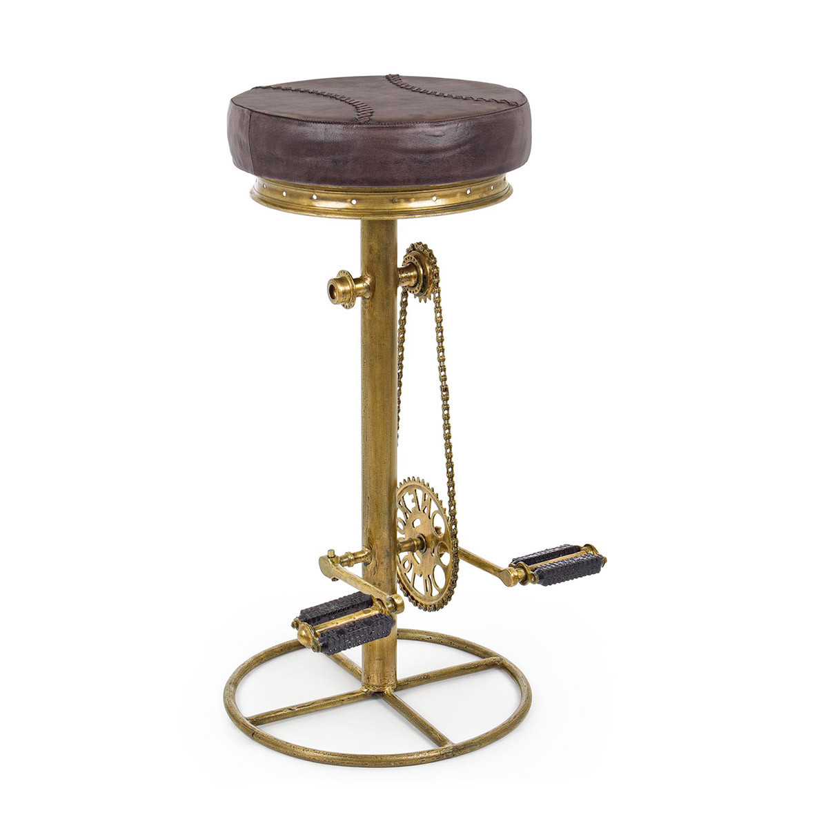 Sgabello bar Cycle oro H 80 BIZZOTTO