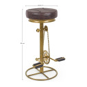 Sgabello bar Cycle oro H 80 Bizzotto dimensioni
