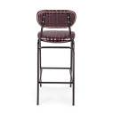 Sgabello bar Debbie bordeaux vintage Bizzotto vista