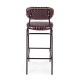 Sgabello bar Debbie bordeaux vintage Bizzotto vista