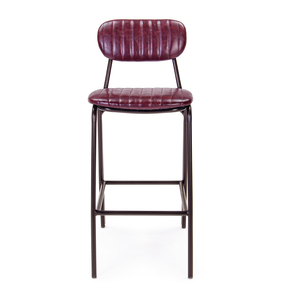 Sgabello bar Debbie bordeaux vintage