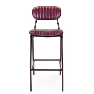 Sgabello bar Debbie bordeaux vintage