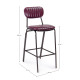 Sgabello bar Debbie bordeaux vintage Bizzotto dimensioni