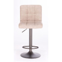 Sgabello bar Greyson grigio chiaro vintage Bizzotto vista