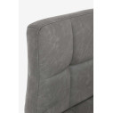 Sgabello bar Greyson grigio scuro vintage Bizzotto dettaglio