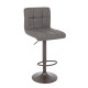 Sgabello bar Greyson grigio scuro vintage Bizzotto vista