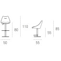 Sgabello Bilbao Target Point Dimensioni