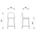 Sgabello Brigitte OM/315/MA Stones dimensioni