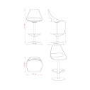 Echo 333 Sgabello Et al. dimensioni