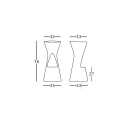 Sgabello Fade Plust dimensioni