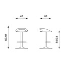 Sgabello Glen OM/176/N Stones dimensioni