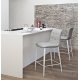 Sgabello Kuga alto 40.42 Bontempi Casa ambientazione