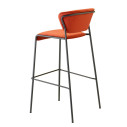 Sgabello Lisa H.75 Scab Design Verniciato antracite