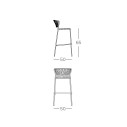 Sgabello Lisa Club H.65 Scab dimensioni