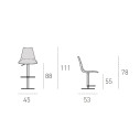 Sgabello Maiorca Target Point Dimensioni
