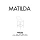 Sgabello Matilda 44.86 basso Ingenia Casa dimensioni