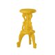 Sgabello Mister Of Love Slide Design giallo zafferano