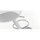 Sgabello Orlando-T bianco altezza 60-82 cm dettaglio