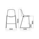 Pure Loop Binuance sgabello cucina Infiniti Design dimensioni