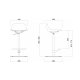 Pure Loop Mini Updown Sgabello Infiniti Design dimensioni